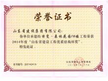 特变·森林花园1#楼省Z6尊龙凯时工程优质结构杯奖